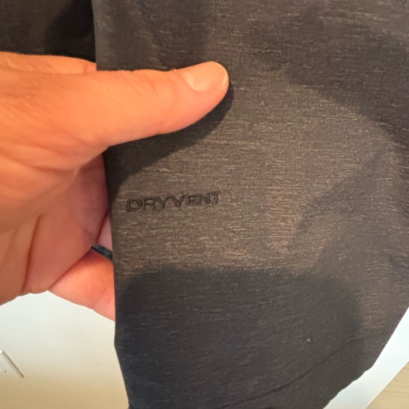 The North Face Charcoal Gray Rain Parka with gold zipper. - Picture 6 of 8